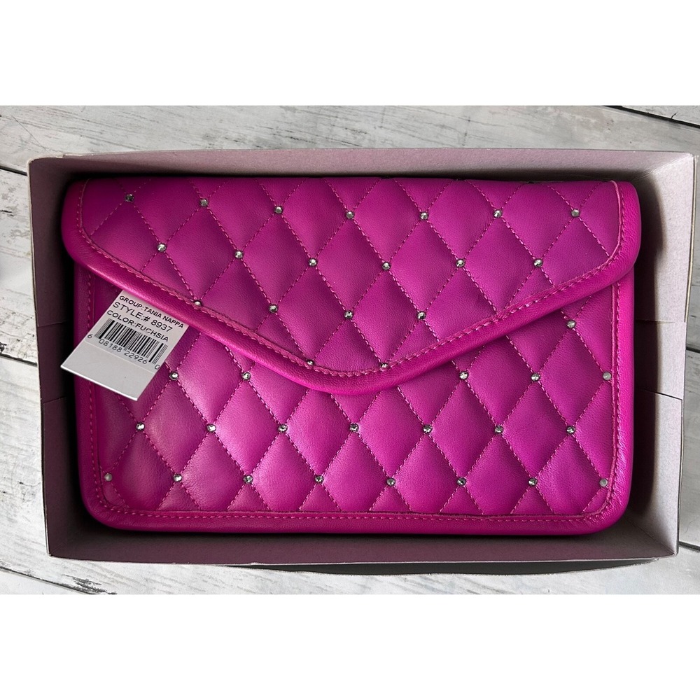 Designer Fushia clutch‎ bag bling - Franchi - Tania Nappa